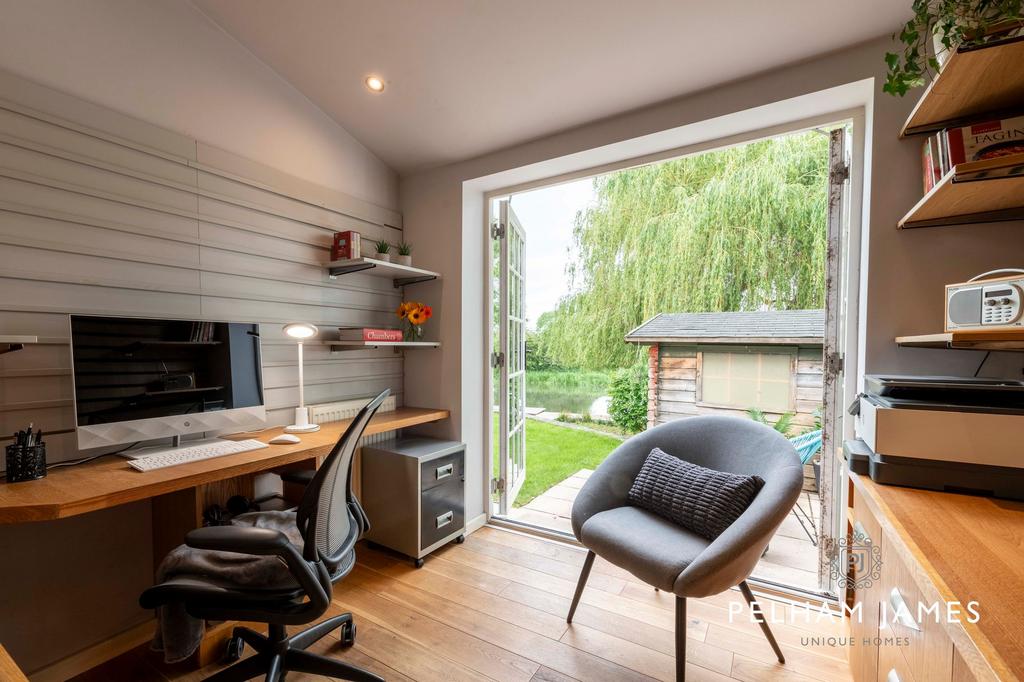 Study, Garden, Riverside Cottage, Stibbington