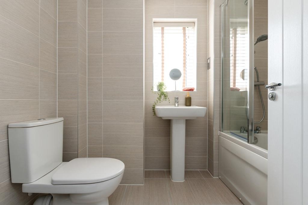 Spacious modern family bathroom