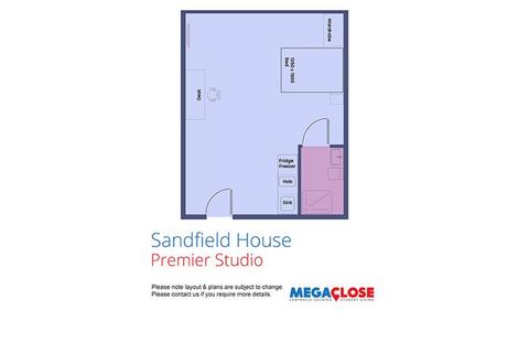 Studio to rent, Flat 508, Sandfield House, 5 Mansfield Road, Nottingham, Nottinghamshire, NG1 3FB, United Kingdom