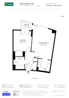 1 bedroom flat for sale, 1315 New Providence Wharf, 1 Fairmont Avenue, London, E14 9PJ