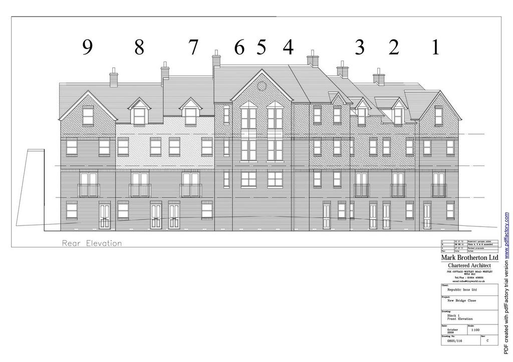 Block 1 Front Elevation