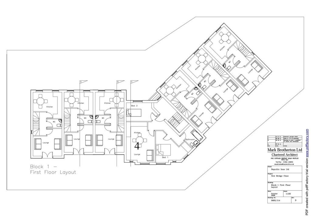 Block 1 First Floor Layouts
