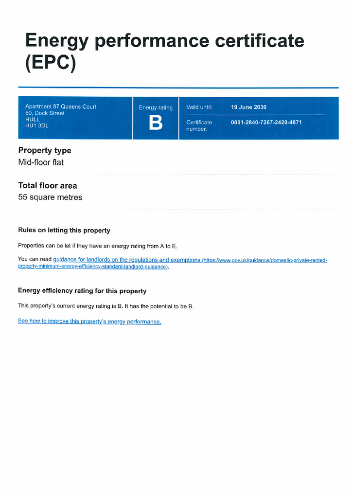 EPC Certificate