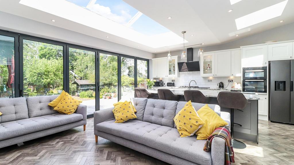 Kitchen/family room view