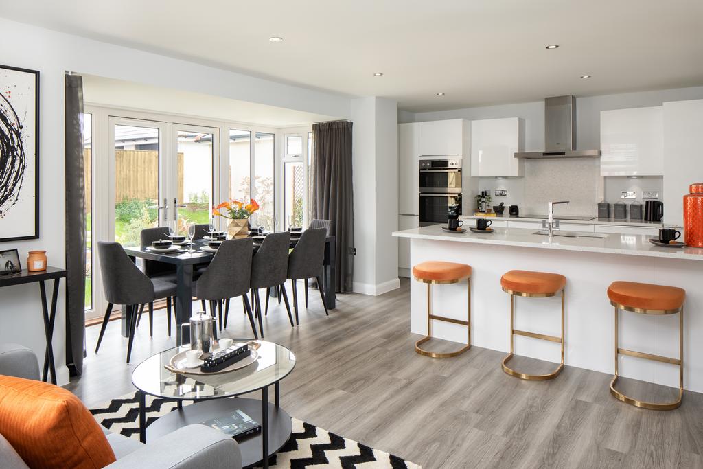 Kitchen of the Cornell Show Home at Raleigh Holt