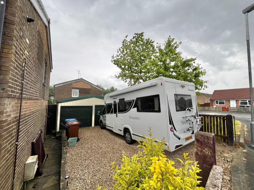 Driveway and garage