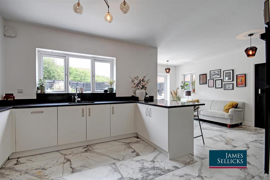 Open plan living dining kitchen