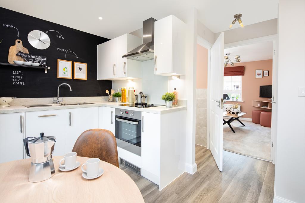 Kitchen with dining area in the Kenley 2...