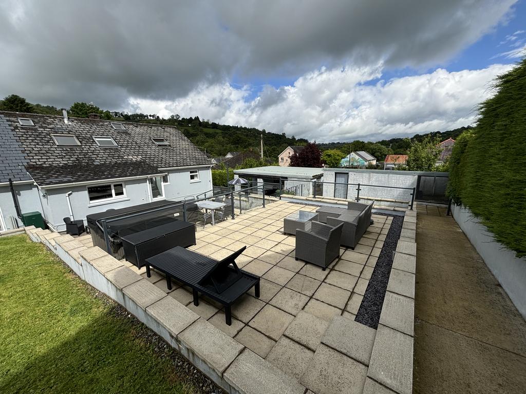 Terraced patio area (first image)