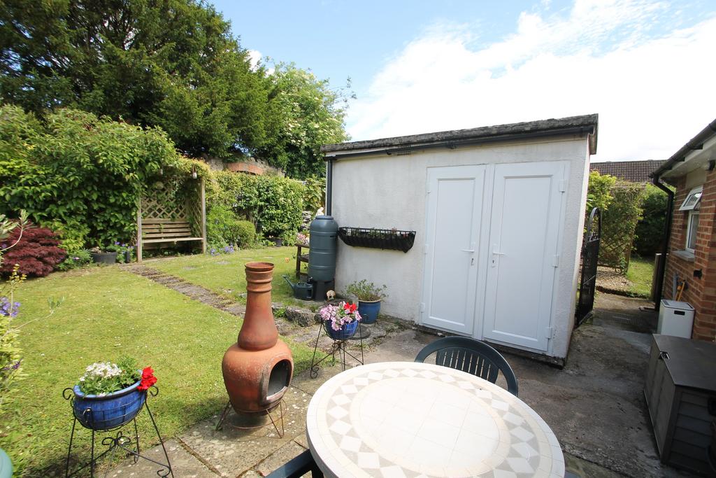 Garden and outbuilding