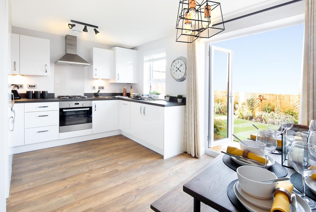 Open plan kitchen in the Ellerton 3 bedroom home