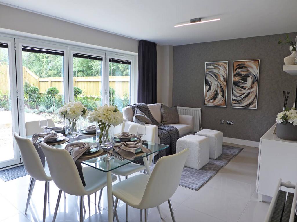Example kitchen/dining/living area