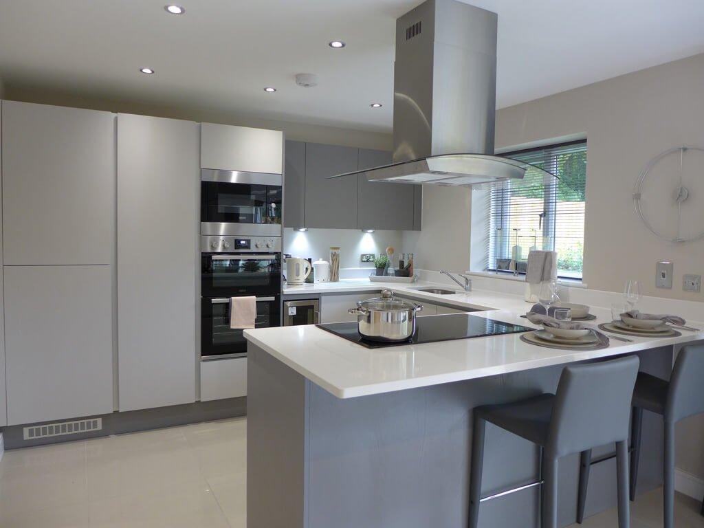 Example kitchen/dining/living area