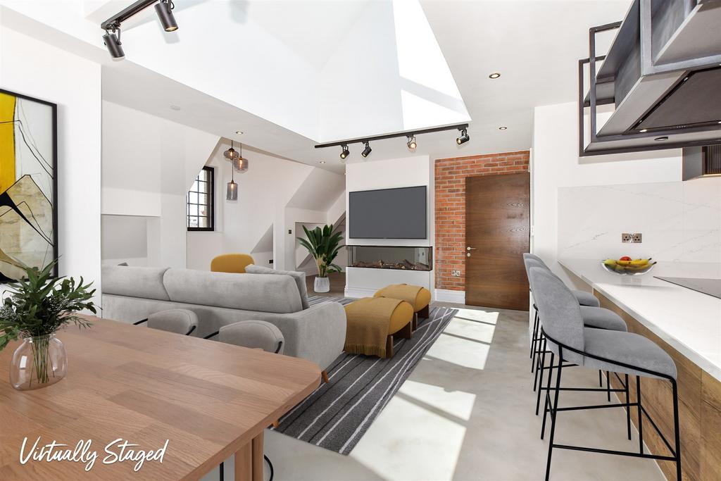 Virtually Staged Lounge Diner