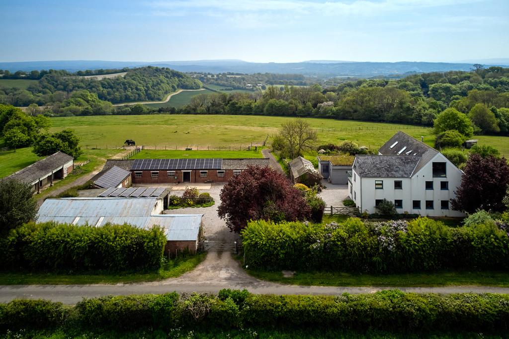 Aerial of House and Courtyard