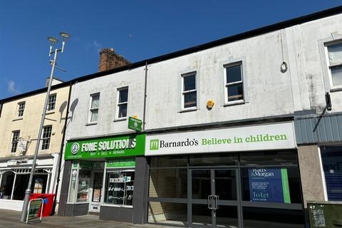 Retail property (high street) to rent, Mid-terraced two-storey lock-up shop, 2 Adare Street, Bridgend, Bridgend