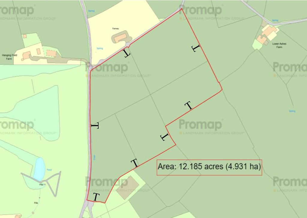 Land at Ashtone Barn Higher Ashes Farm Pro Map.png