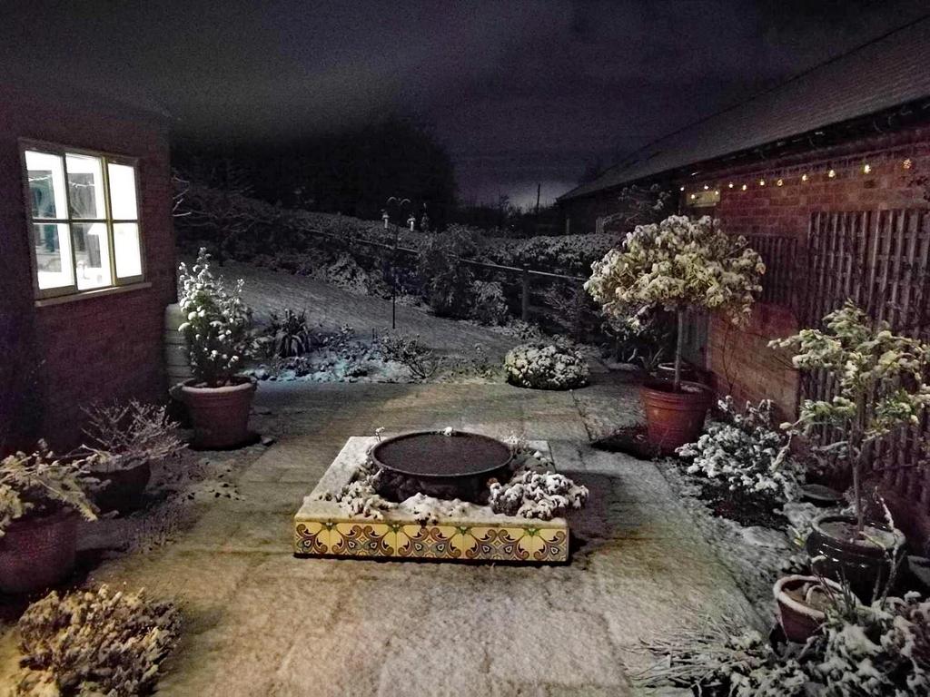 Snowy Patio