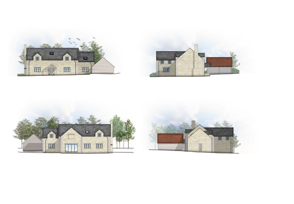 Elevations, Back Lane, Ryhall