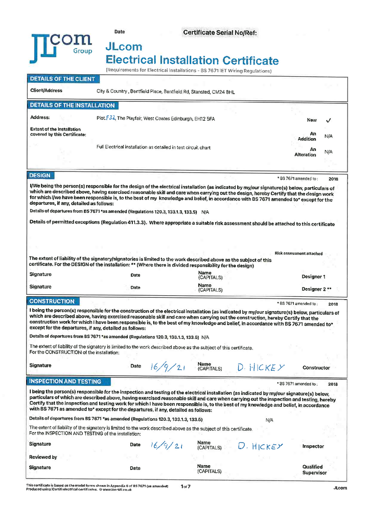 EPC Certificate