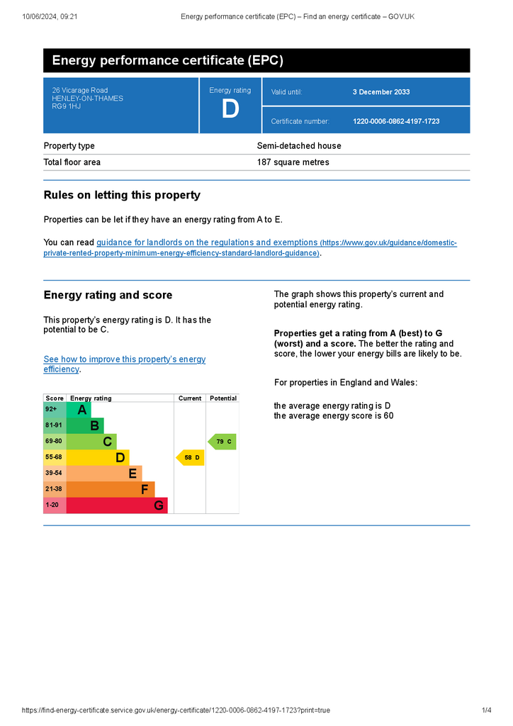 Energy performance c