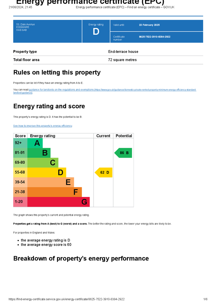 EPC (Contains public sector information licensed under the Open Government Licence v3.0.)