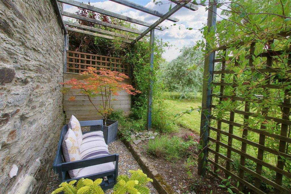 Pergola and seating area