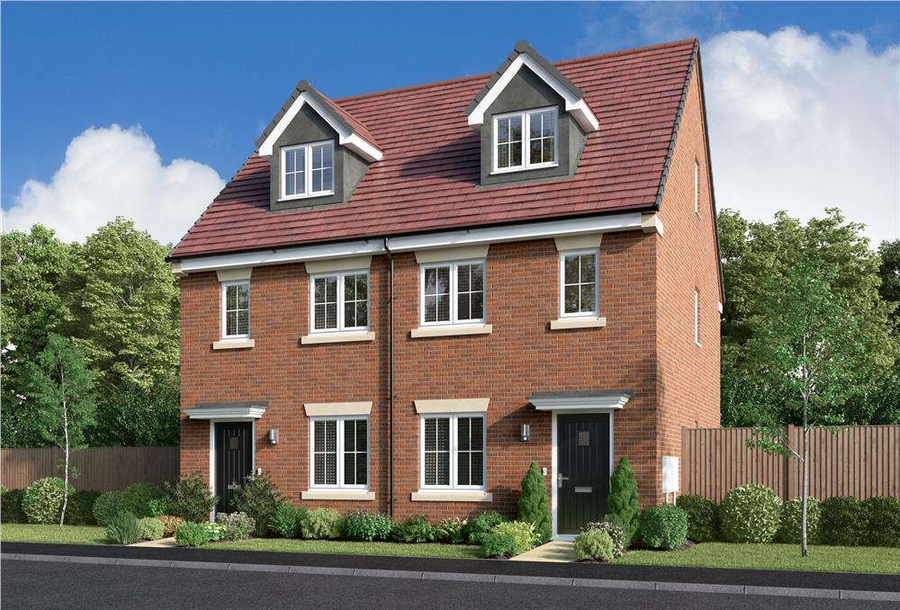 Plot 401, The Calderton at Woodcross... 3 bed townhouse for sale £190,000