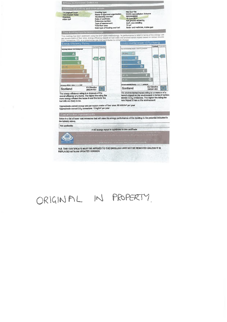 EPC Certificate