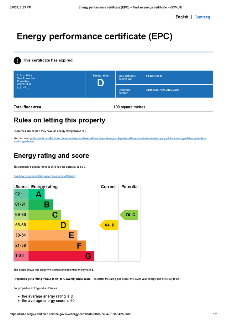 EPC Certificate