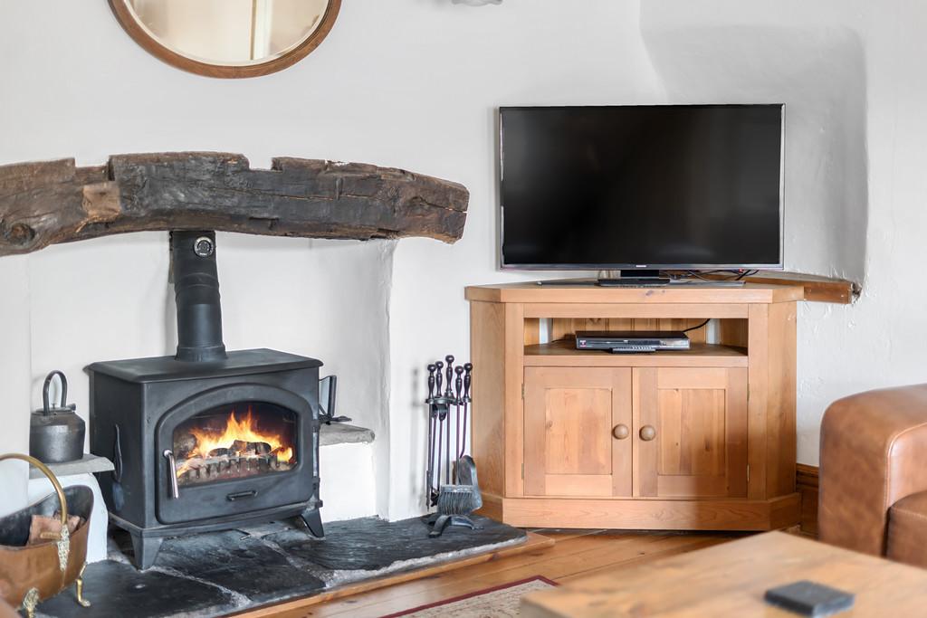 Log Burner in Sitting Room