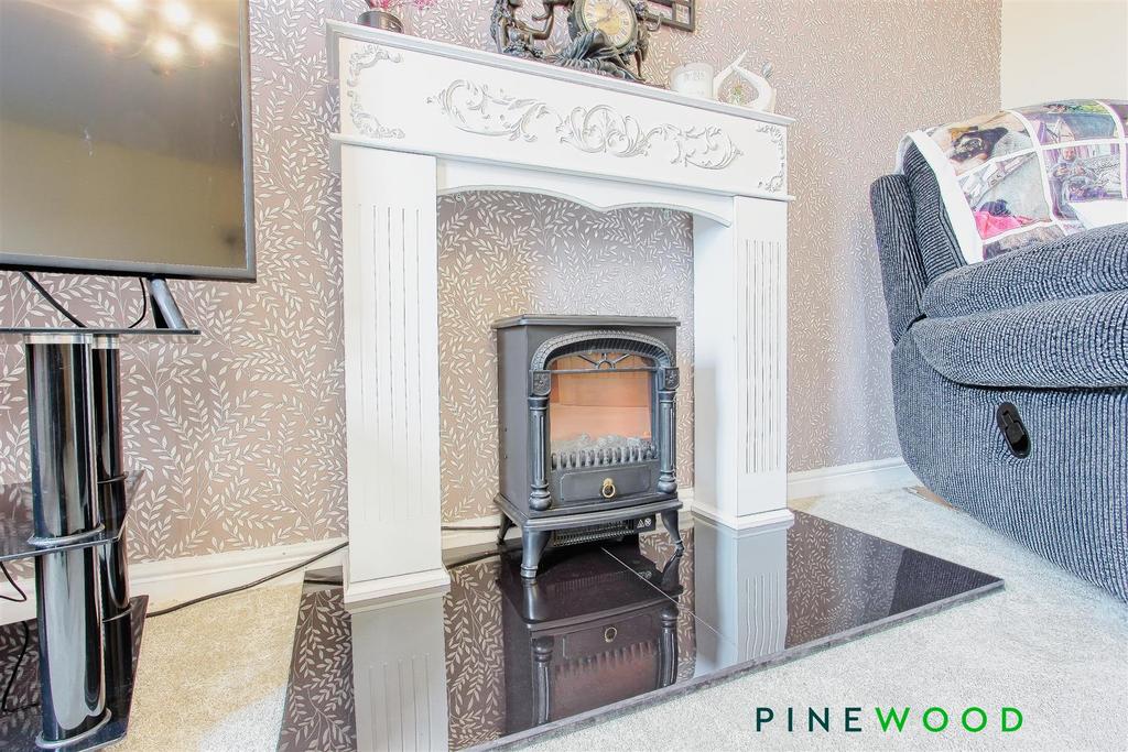 Lounge fireplace