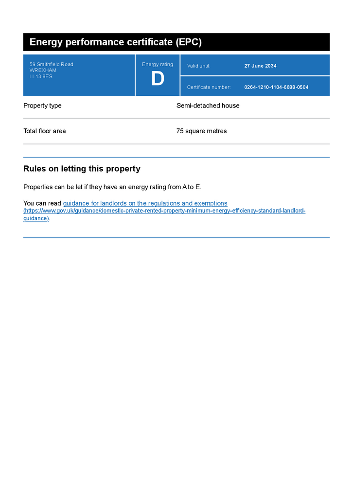 EPC Certificate