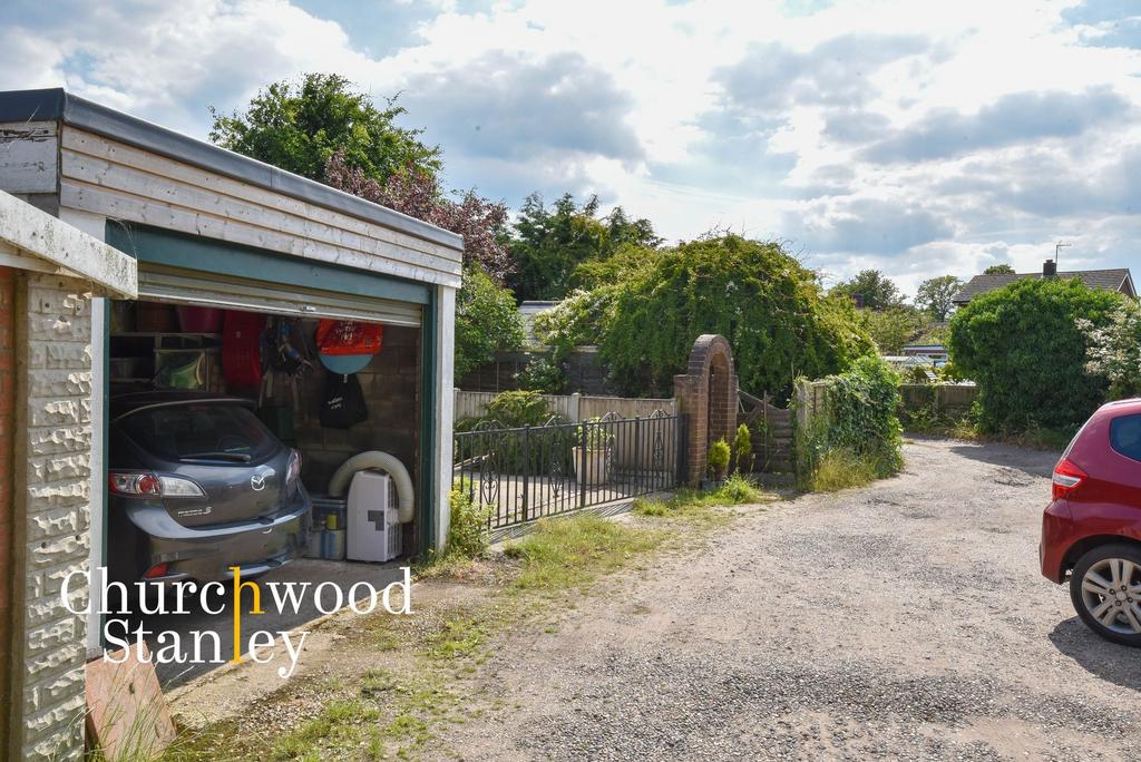 Rear of garage