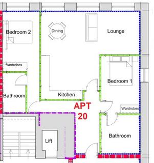 2 bedroom apartment to rent, Buckingham House, 4 Glovers Court, Preston PR1