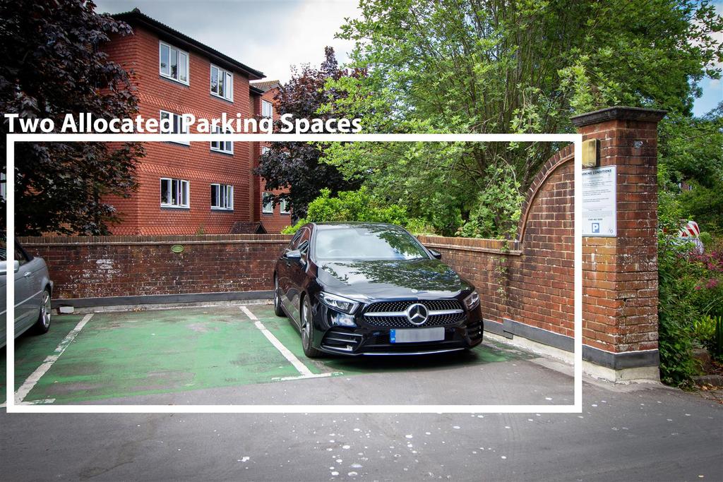 Two parking spaces