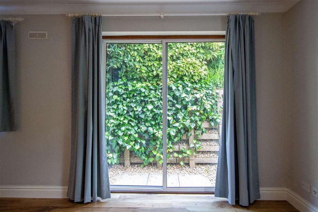 Doors from sitting to patio