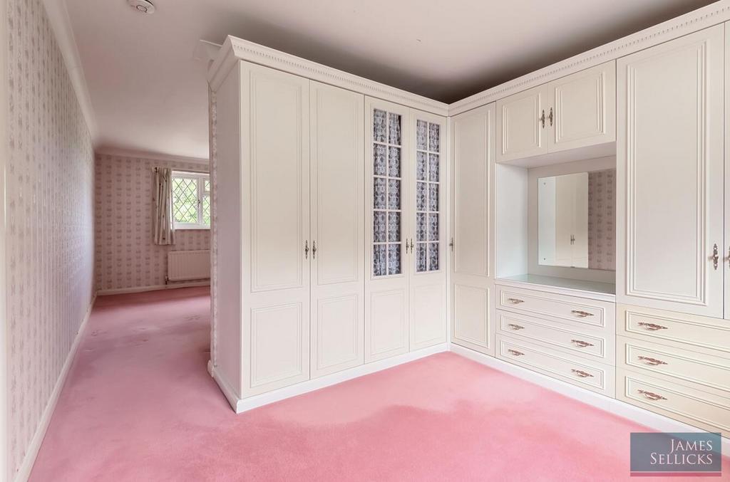 Master bedroom dressing area