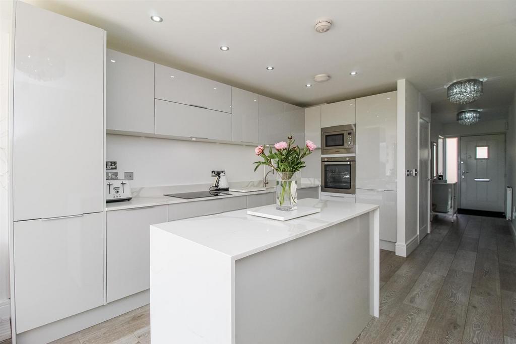 Open plan kitchen dining living room