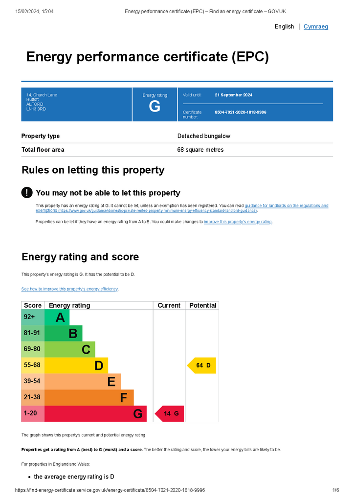 EPC Certificate