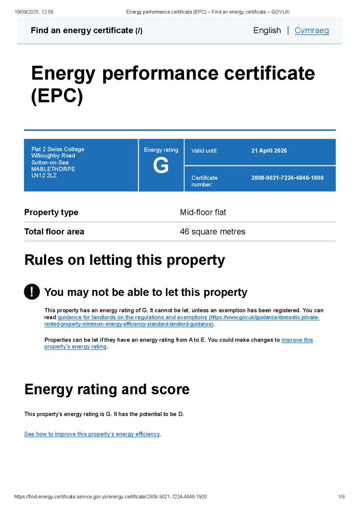 EPC Certificate