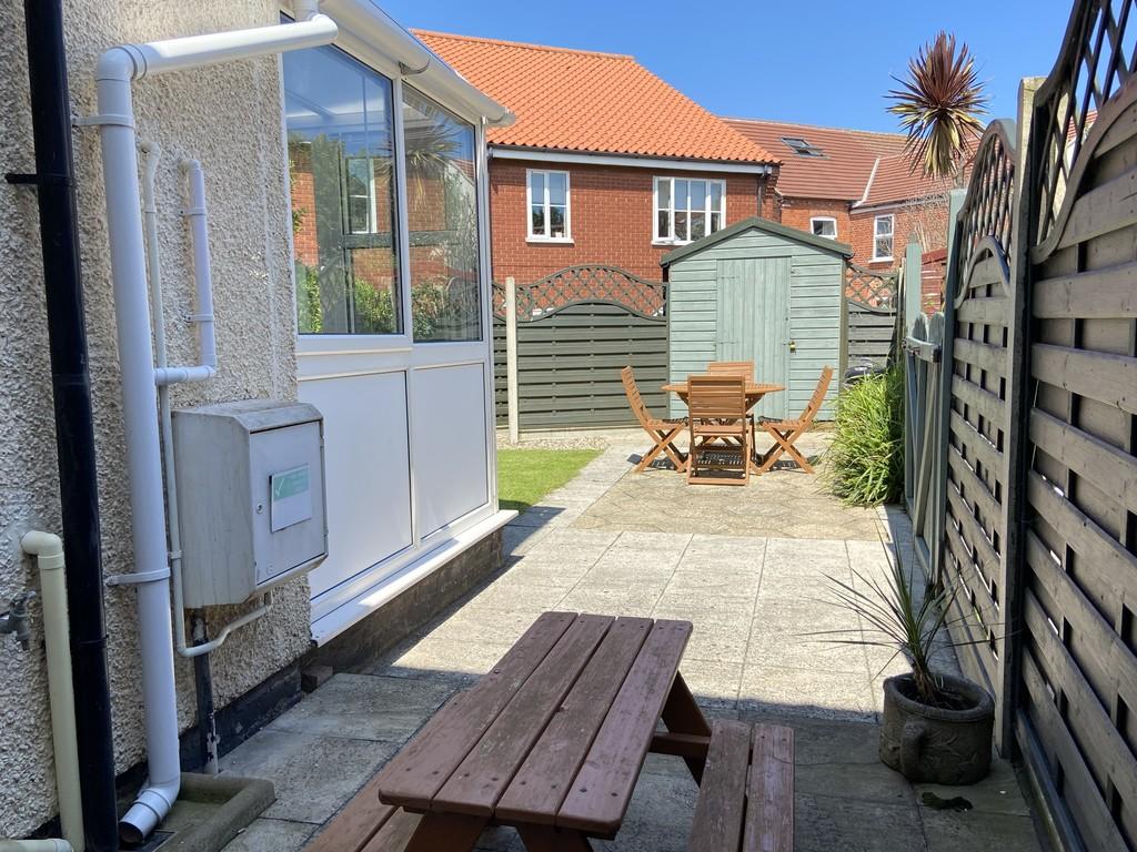 Rear courtyard and garden