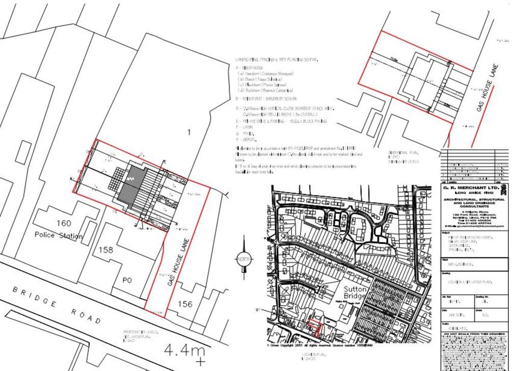 Building Land Rear of 158 Bridge Road Location Pla