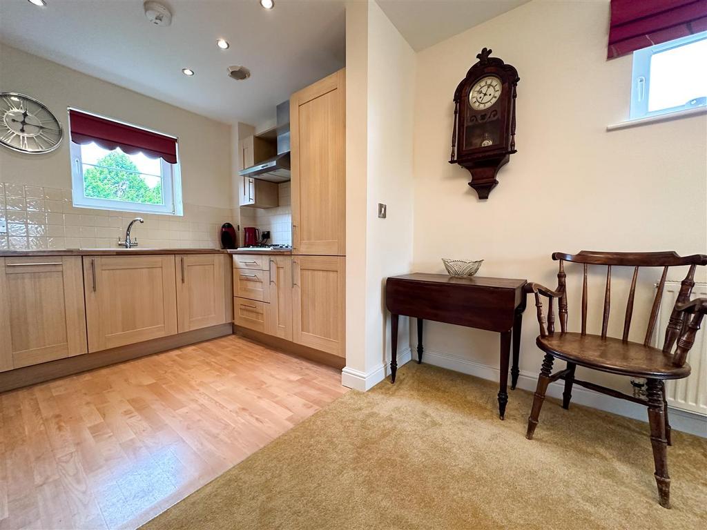 Open plan lounge kitchen dining room