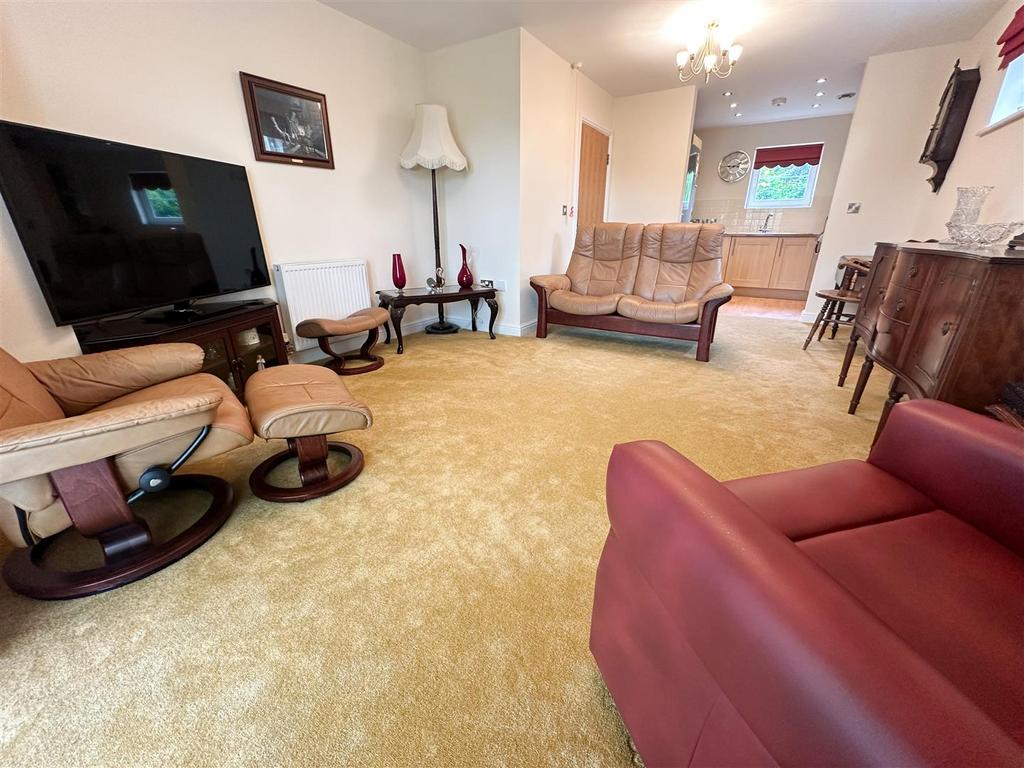 Open plan lounge kitchen dining room