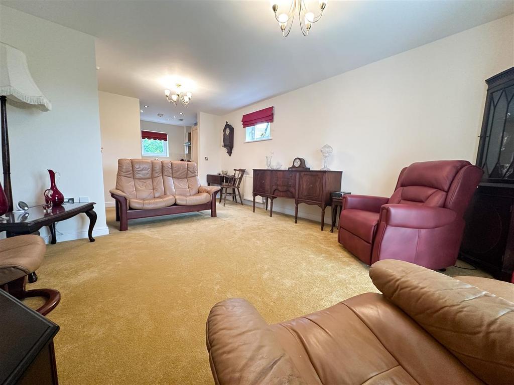 Open plan lounge kitchen dining room