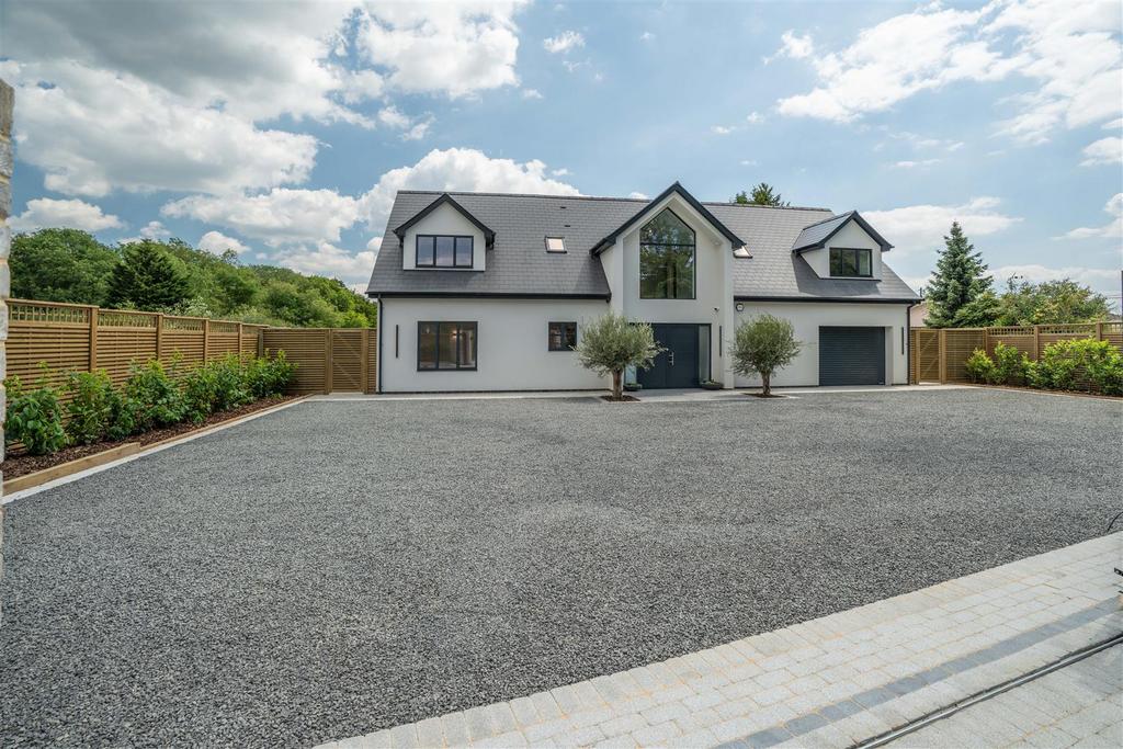 Electric Sliding Wooden Clad Gate to Driveway