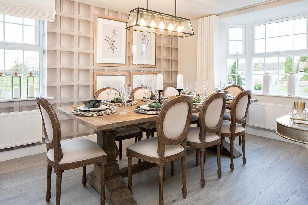 Dining room in the Henley 5 bedroom home