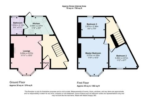 3 bedroom terraced house for sale, Clifton Terrace, West Park, South Shields, Tyne and Wear, NE33 4LD