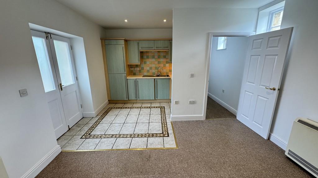 Living room and kitchen area